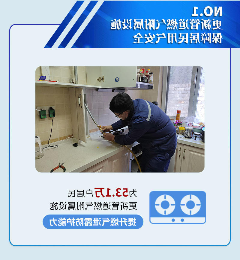 更新管道燃气附属设施 保障居民用气安全