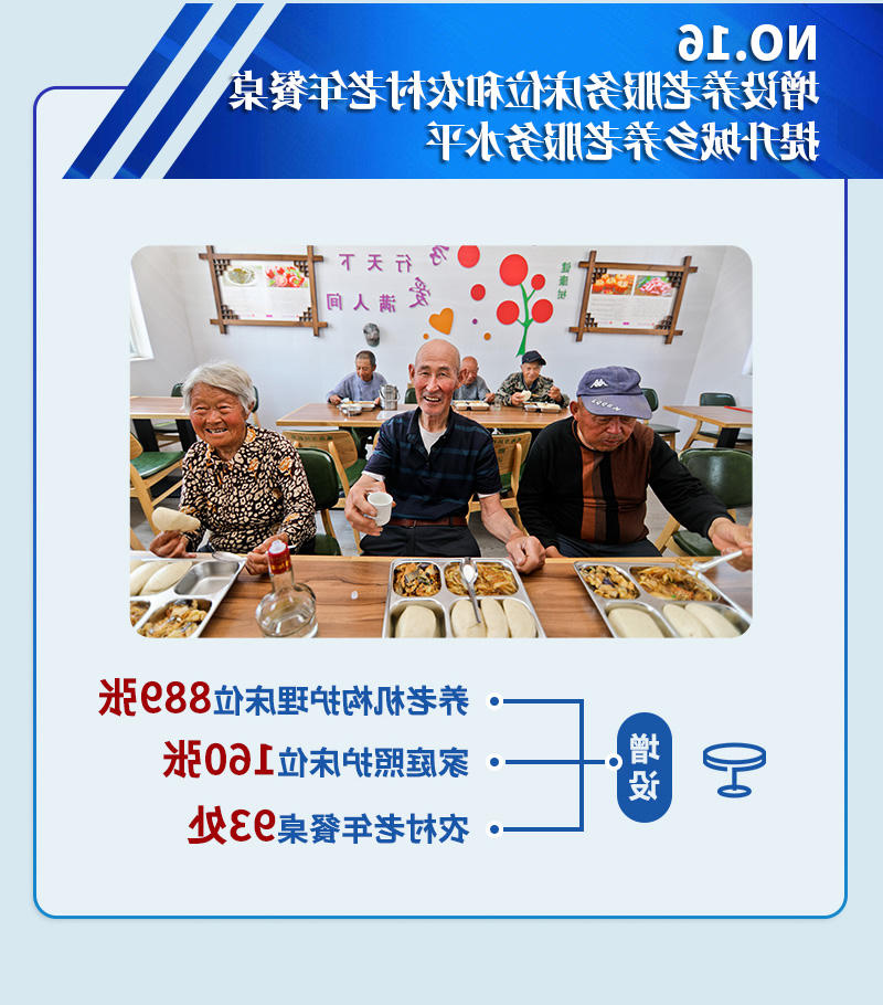 增设养老服务床位和农村老年餐桌 提升城乡养老服务水平