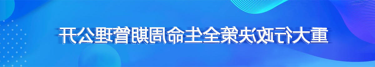 重大行政决策全生命周期管理公开